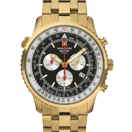 Swiss Alpine Military 7078.9117 chrono men`s 45mm 10ATM